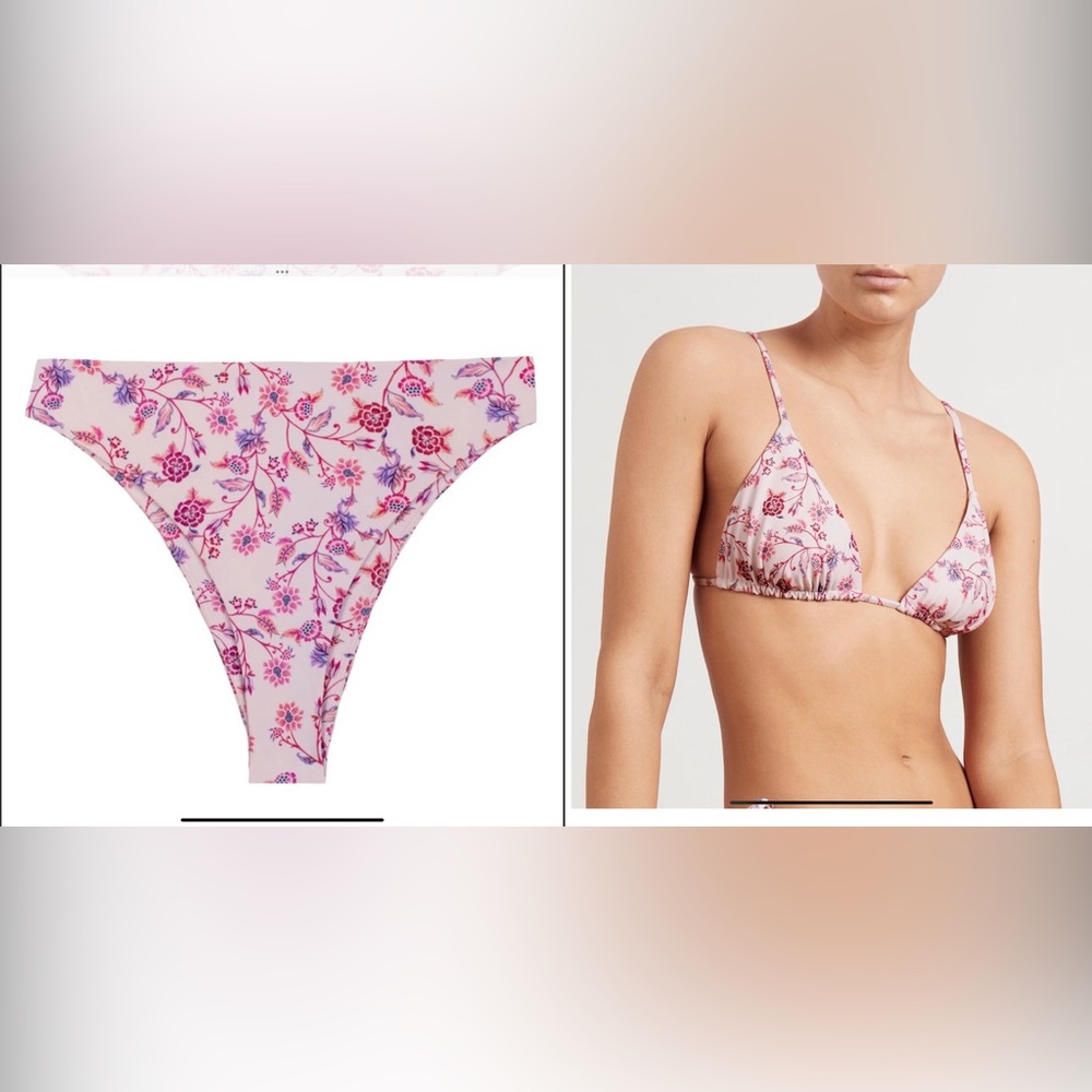 MIKOH Fleur Bikini Set - Catalina Top & Chimo Bottoms in - size S (brand…